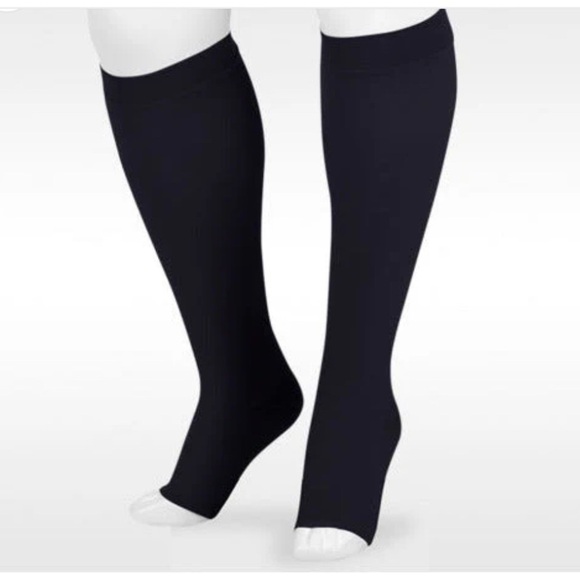 Juzo Accessories - Juzo Compression Stockings 20-30 mmHg Knee High Open Toe Silicone Nub Band NWOT